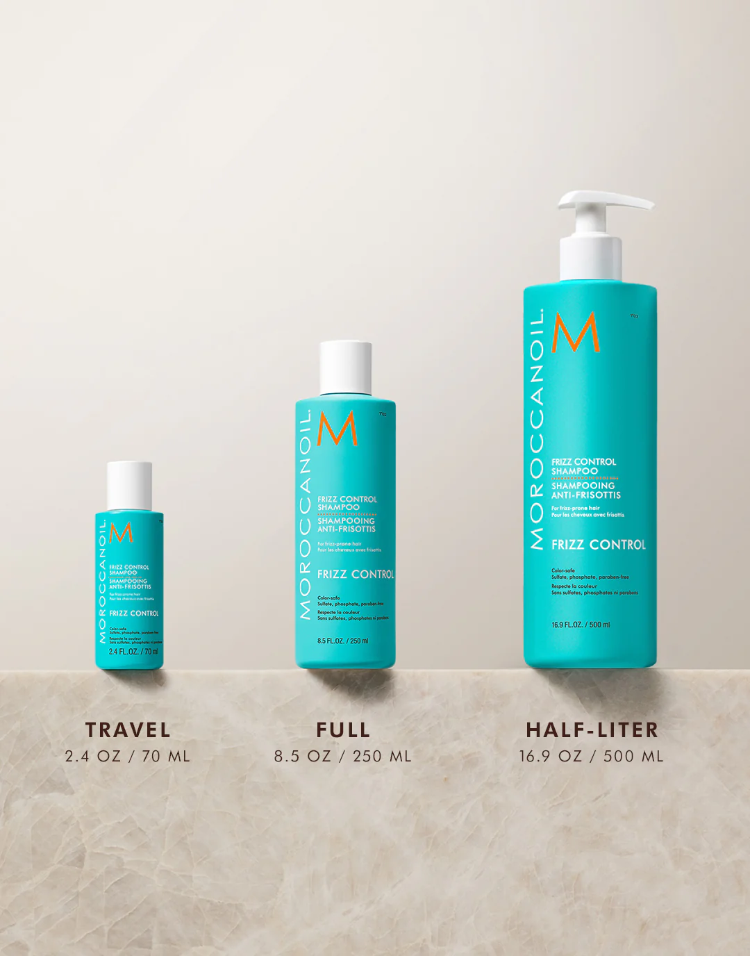 Frizz Control Shampoo & Conditioner Half-Liter Set - Image 4
